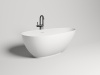 Ванна из искусственного камня Salini PAOLA 1015203MF 160х80 отдельностоящая асимметричная